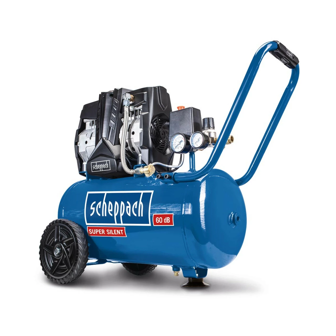 Scheppach HC25Si 550W 24ltr Silent Air Compressor - Oil Free