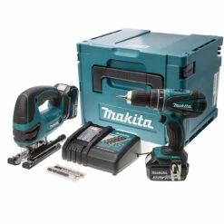Makita DLX2024MJ 18V Drill And Jigsaw Twin Pack With 2x 4.0Ah Batteries