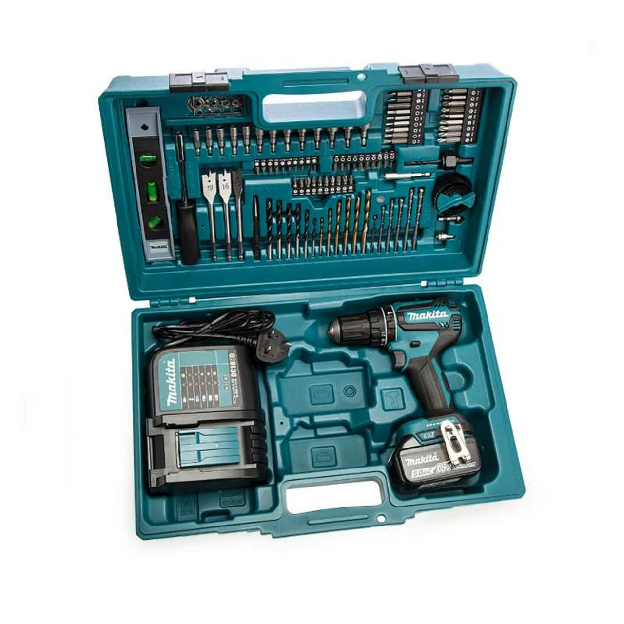 Makita DHP485STX5 18V LXT Brushless Combi Drill With 1x 5.0Ah Battery + 101pc Accessory Kit - Image 2